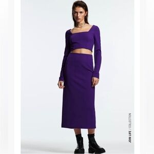 Purple Women's Pencil Skirt